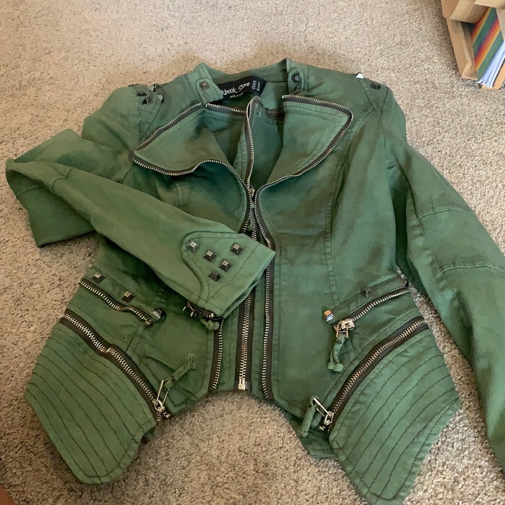 Womens Studded Biker Jacket